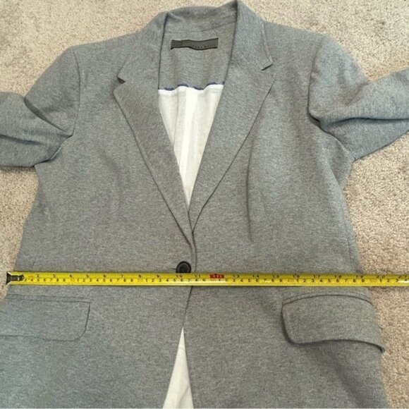 Zara Gray oversized single breasted blazer jacket Sz XL - Picture 13 of 14